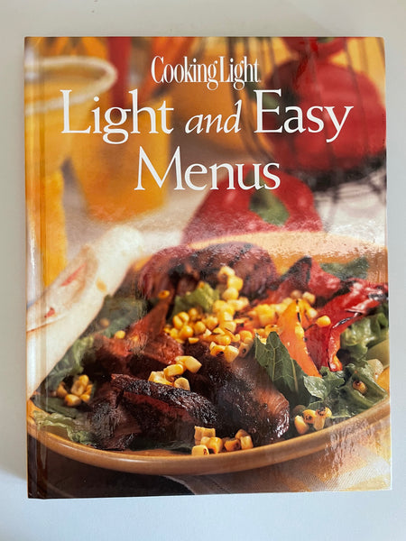 € Vintage Cooking Light (2001) Light and Easy Menus Hardcover Oxmoor House Illustrated
