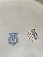 ~€ French White Crate and Barrel Souffle Casserole Dish Bowl 2QT 7.75” Diameter x 3.5” Deep Ribbed