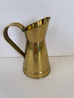 a** Vintage 5.75” Brass Pitcher Vase Decor