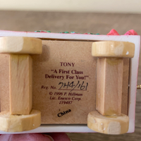 *Vintage 1996 Cherished Teddies TONY "A First Class Delivery For You" 219487
