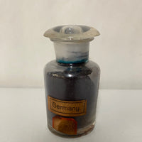 <€€ Vintage Badische Anilin & Soda Fabrik Lidded Glass Jar Germany