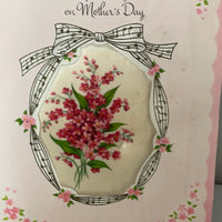 a* Vintage Used Mother’s Day Darling Wife Greeting Card Crafts Scrapbooking