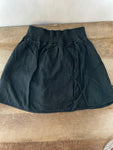 Womens Juniors MOSSIMO Small Black Cotton Short Skirt Elastic Band