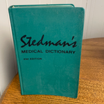 Vintage 1966 STEDMAN’S  Medical Dictionary Hardcover Tabbed 21st Edition