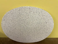 *Set/3 Double Sized Gray Ceramic Oval Stone Tiles