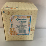 <€€ Vintage 1997 Cherished Teddies CINDY "This Train Is Bound for Holiday Surprises” 219177 Girl Toys