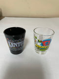 *Pair Set/2 Shot Glasses Tennessee Kentucky
