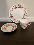 <€€ Vintage Crown Staffordshire Fine Bone China England 6 Boxed Sets of 3pc Heirloom Treasures