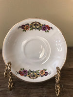 Vintage China A.G.C. Co. OXFORD IVORY USA 6” Saucers and Fruit Bowl Set Retired