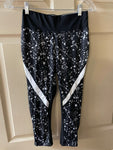 Womens Juniors DANSKIN NOW Yoga Running Joggers Pants Black & White XSmall