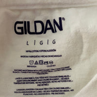 NEW Lot/5 Mens GILDAN White Cotton Tshirt Short Sleeve Large