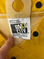 €< NEW Large 42-44 River City Yellow Rain Coat