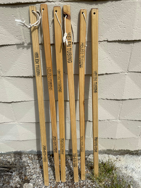 Vintage Wood HELEN TUBING Chattahoochee River Georgia River Guide Oar Paddle