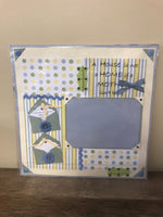 <€€ NEW Just Jinger 12x12 2-Pre-Made Scrapbook Pages Worlds Best MOM