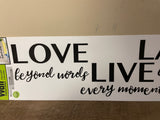 NEW Main Street Wall Creations Stickers Decal "LOVE LIVE LAUGH" SKU 298211