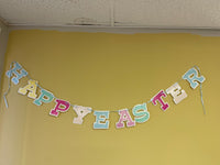 * HAPPY EASTER Banner Decorative Spring Cardboard