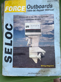 + Vintage Seloc Force Outboards, 1984-96 Repair Manual #1100 3-150hp, 1-4 cylinder 2 Stroke Models Chilton