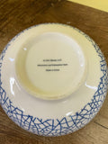 <€€ Set/4 Ceramic Stoneware 6” Soup~Salad~Serving Bowls Blue and White Joann Stores