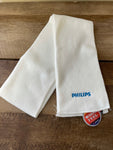 <€€ NEW PHILLIPS Wool Feel Unisex White Scarf 66” X 7” MAGIC Headwear NWT