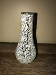 €¥ Vintage Small Silver Glass Mosaic Bud Vase Vessel