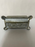 a** Vintage Better Packages LABELOR #202 & Brush Cast Iron Postal Box Silver