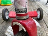 a*€ Vintage Roadmaster USA Tricycle Red with White Seat
