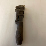 €<a* Vintage Genuine COES Adjustable 6.5” Monkey Pipe Wrench USA Wood Handle