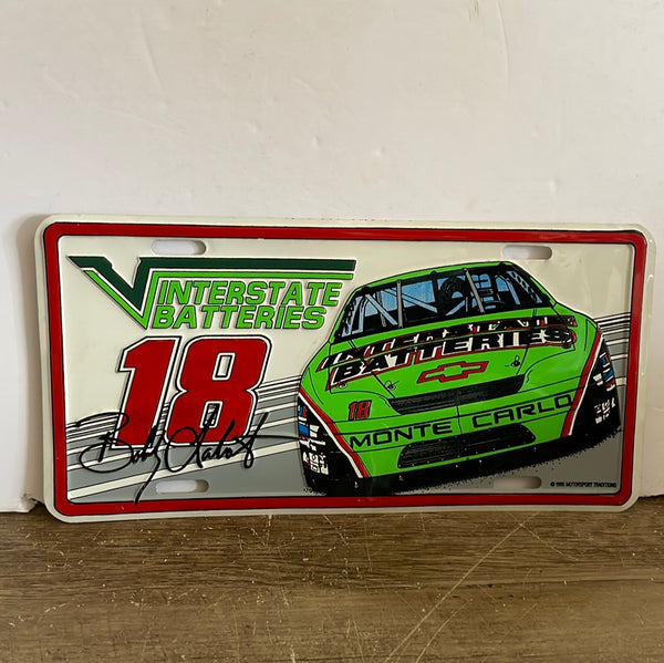 New NASCAR Racing Bobby LaBonte  #18 Novelty License Plate Sign Interstate Metal Sealed