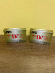 a* NEW Pack of 2 JVC DVM60 & DVM30 Mini Digital Video Cassettes 60 & 30 Minute Tapes