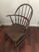 Vintage SEATING Wood Windsor Rocker Rocking Chair SMALL Childrens Farmhouse Country