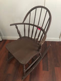 a* Vintage SEATING Wood Windsor Rocker Rocking Chair SMALL Childrens Farmhouse Country