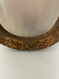 Vintage Used Rustic Large Horse Shoe Ringer Good Luck Western   7.5” H x 7" W  Good condition, Rusty