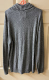 Mens Large URBAN PIPELINE Gray Knit Pullover Sweater Long Sleeve Shawl Neck