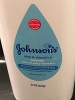 JOHNSON'S Aloe & Vitamin E Powder w/ Natural Cornstarch, 22 oz. New/Sealed