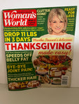 NEW WOMAN’S WORLD 2022 Magazine Martha Stewart’s Delicious Thanksgiving Made Easy