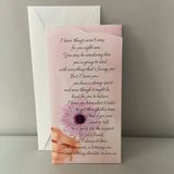 <€€ New Thinking of You Encouragement Greeting Card w/ Envelope Hallmark Between You and Me