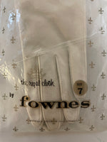The Royale Regal Cloth by Fownes, ivory/taupe, 14.5” L, size 7