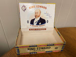 a** Vintage Empty King Edward Seventh Imperial Mild Tobaccos Cigar Box