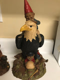 Vintage Set/4 Tom Clark Tim Wolf Golf Gnomes Dwarfs Chocolate Eagle Titleist Chip Hogan Par Retired Signed 1984-1992