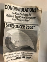 Vintage Speed Slicer 2000 Food Processor