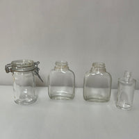 ~¥ Lot/9 Vintage Glass Apothecary Pharmacy Jars Bottles