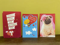 <€€ Mixed Lot of 15 New Valentine Cards Multiple Designs for Anyone Family American Greetings