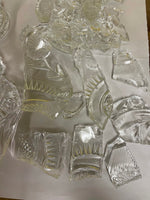 ~ 12 Lbs. Broken Vintage Clear Glass for Craft & Art Mosaic Projects - 1/4" Thick
