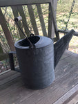 Vintage Galvanized Watering Can Wood Handle