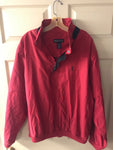 € Mens Large PGA TOUR Medium Weight Golf Pullover Jacket Red Zip Out Sleeve