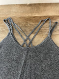 Womens Juniors AMERICAN EAGLE Outfitters Small Gray Crop Top