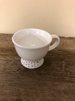 €€ @HOME White Lace China Porcelain Variety of Pieces