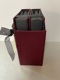 NEW Recollections 2 Photo Album Gift Set Each Holds 120 4x6 Photos Burgundy Red/Black