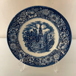 Vintage LIBERTY BLUE China Blue & White OLD North Church Saucer England Series