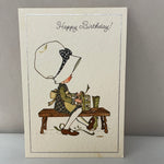 a* Vintage Used HOLLY HOBBIE Birthday American Greeting Card Crafts Scrapbooking